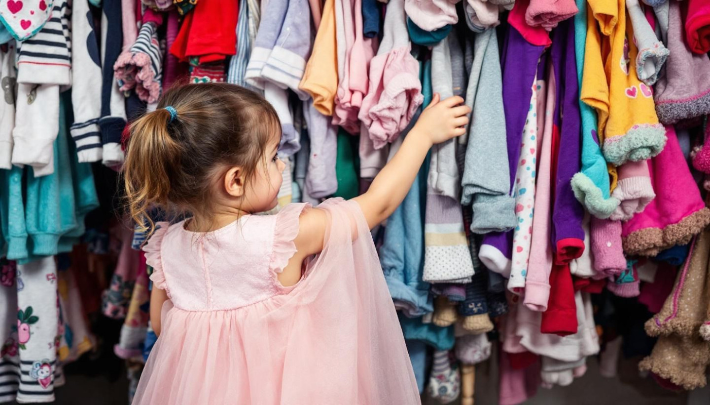 Comment choisir des vêtements d'occasion pour bébés filles