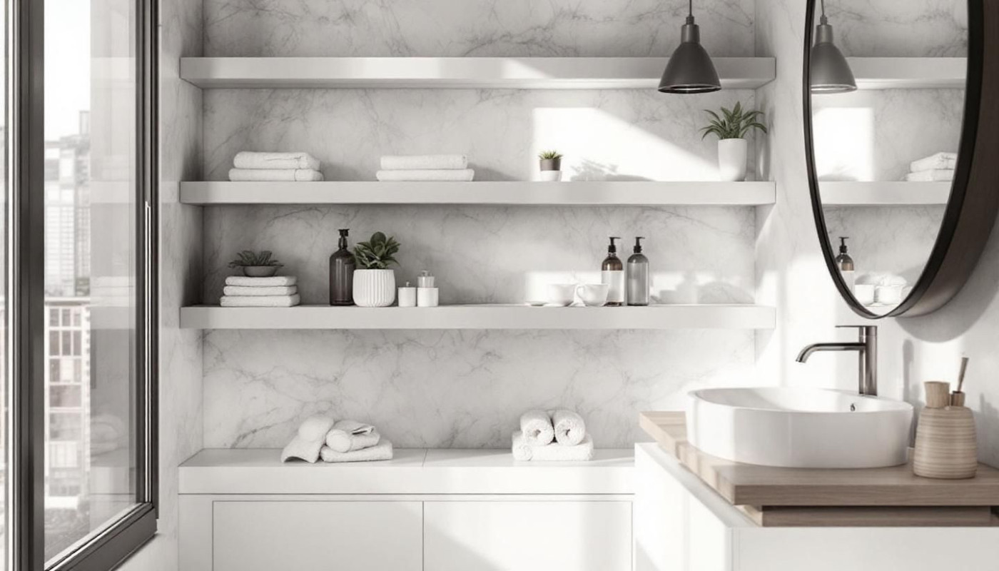 Maximiser l'espace de rangement dans les petites salles de bain